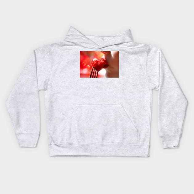 Food of Love Kids Hoodie by micklyn